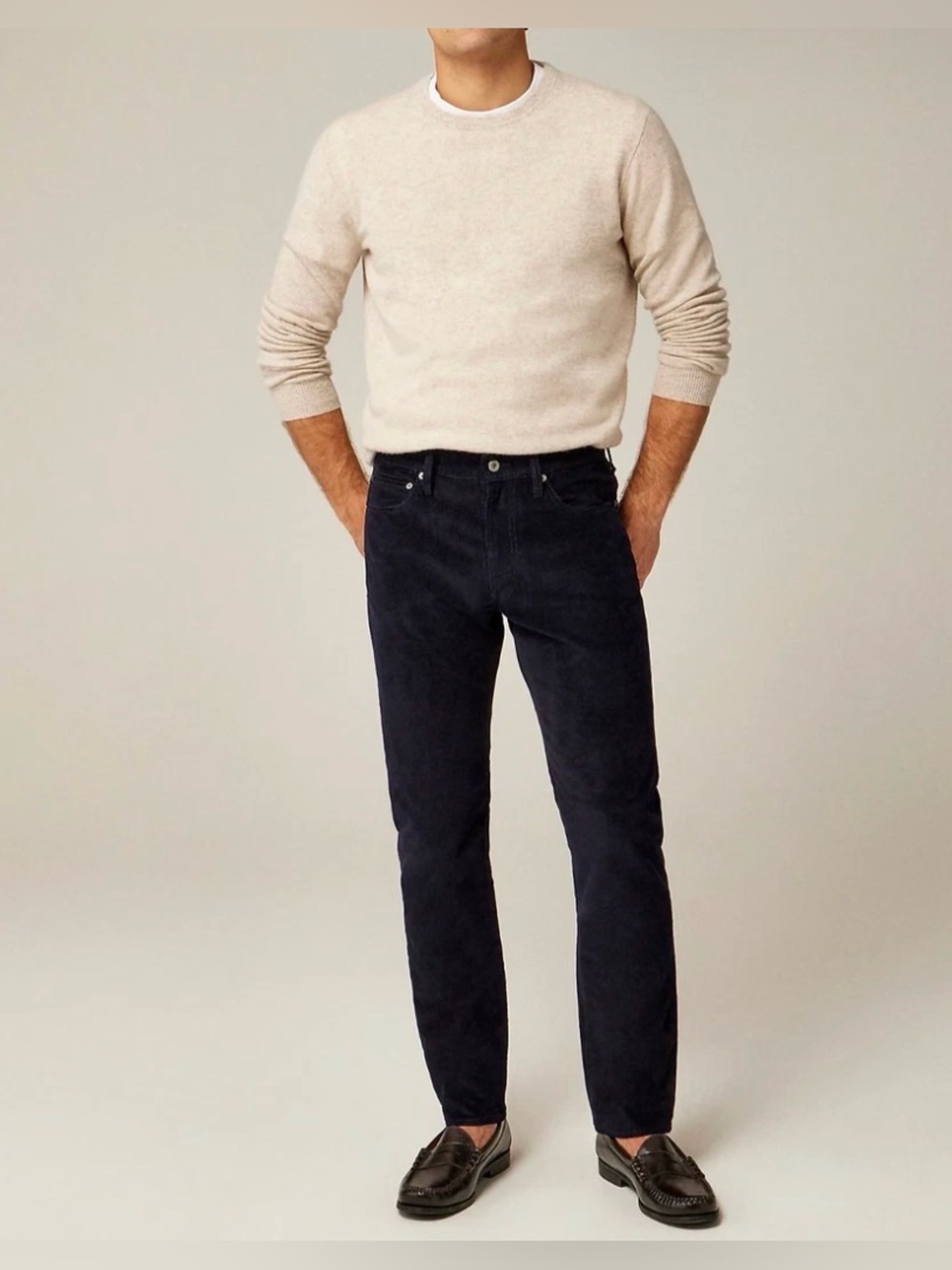 J.Crew 770 Straight-fit Navy Corduroy Pants Men’s size W34 L32